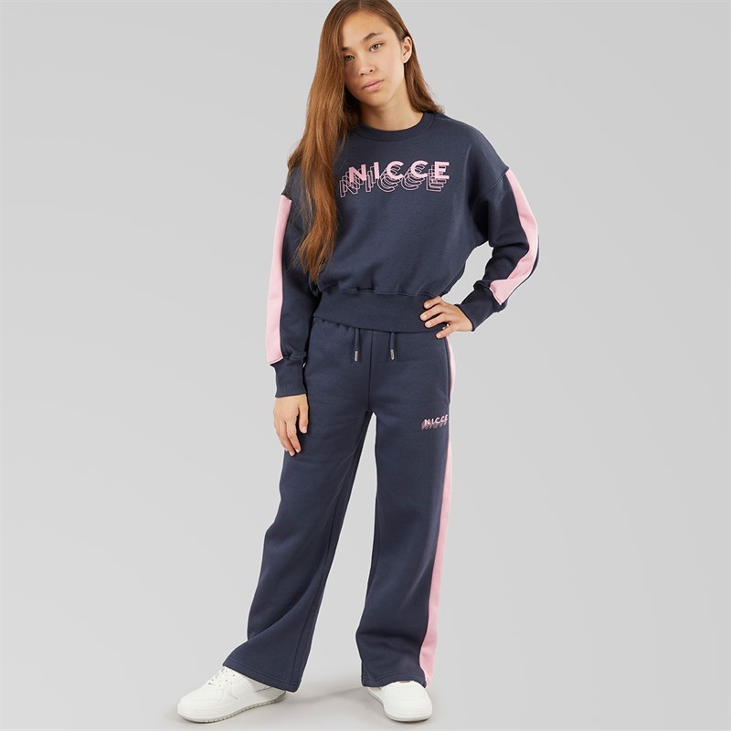 NICCE Girls Prinny Sweatshirt And Joggers Set Navy