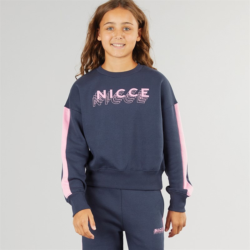 NICCE Girls Prinny Sweatshirt And Joggers Set Navy