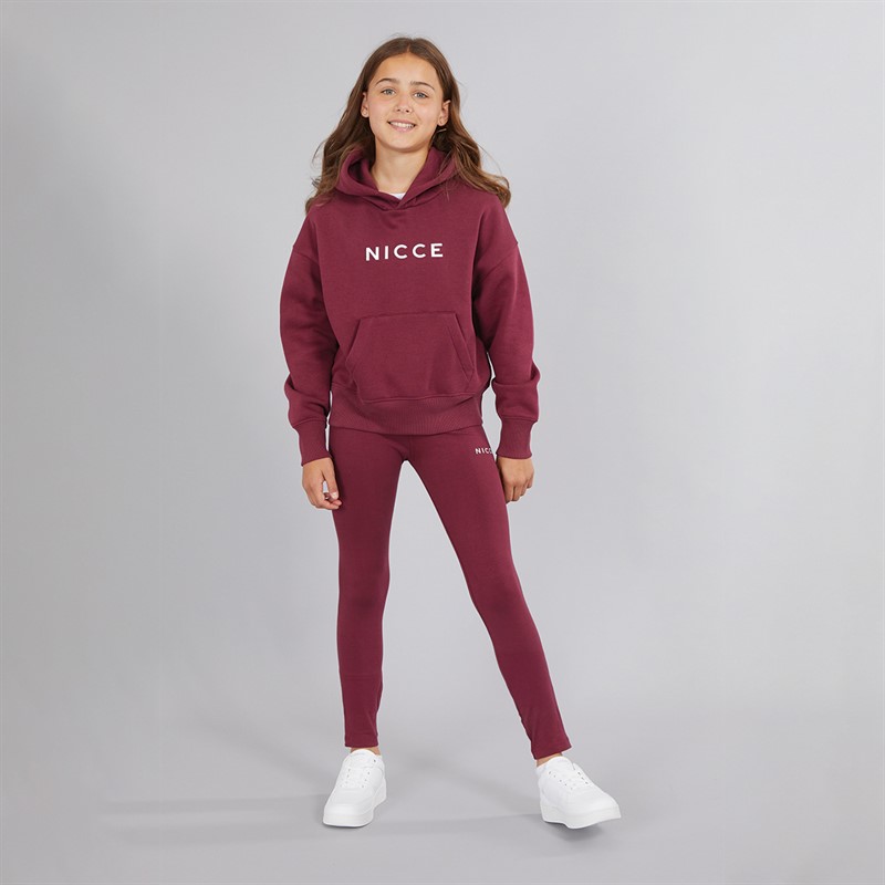NICCE Girls Diva Hoodie And Leggings Set Cordovan