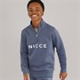NICCE Boys Naldo B 1/4 Zip Sweatshirt Indigo