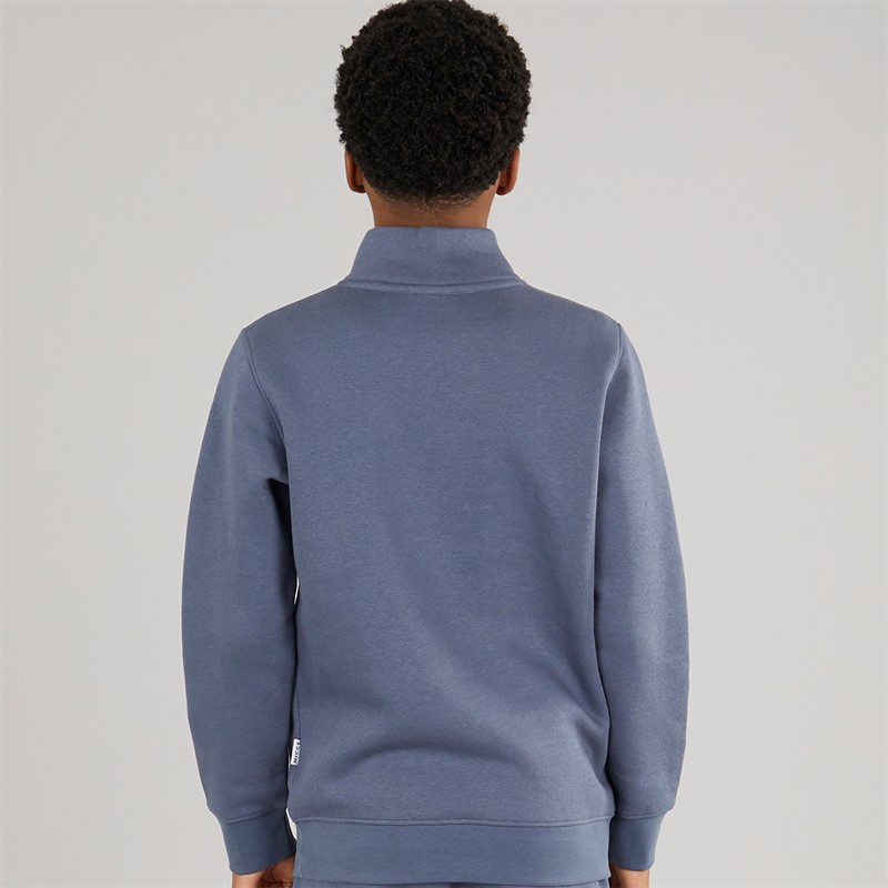NICCE Boys Naldo B 1/4 Zip Sweatshirt Indigo