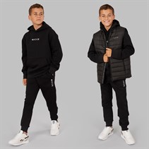 NICCE Boys Dilet Tracksuit And Gilet Three Piece Set Black