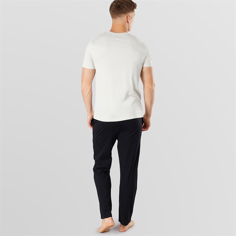 NICCE Mens Aderyn T-Shirt And Lounge Pants Set Black