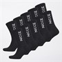 NICCE Mens Rovato Ten Pack Crew Socks Black