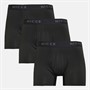NICCE Mens Walcher Three Pack Microfibre Boxer Shorts Black