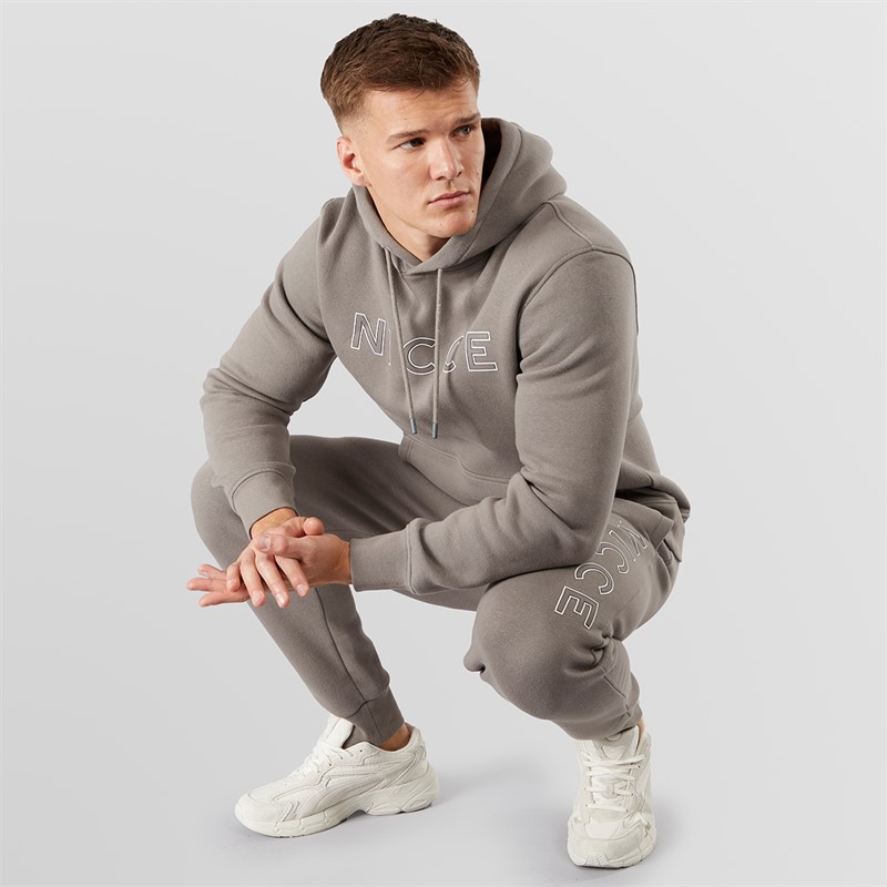 NICCE Mens Albert Tracksuit Taupe Stone
