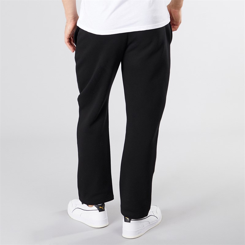 NICCE Mens Wide Leg Open Hem Joggers Black