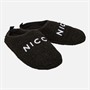 NICCE Mens Kensin Borg Mule Slippers Black