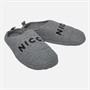 NICCE Mens Kensin Borg Mule Slippers Grey