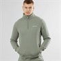NICCE Mens Leaton 1/4 Zip Funnel Neck Sweatshirt Sage