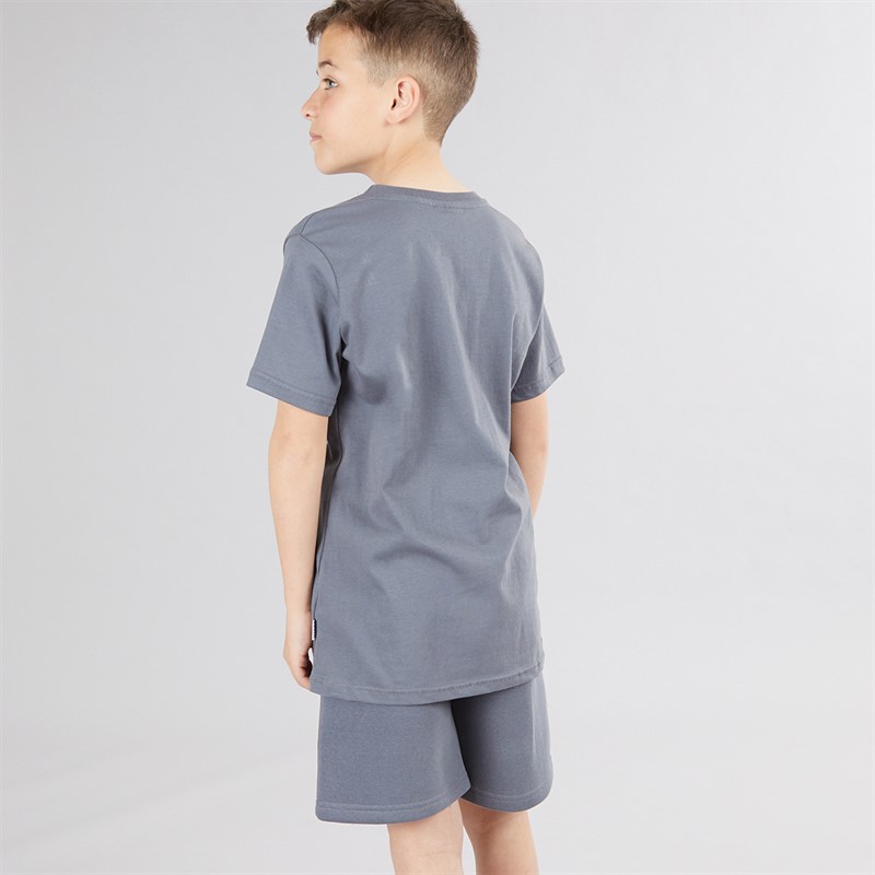 NICCE Boys Dohen T-Shirt And Shorts Co-Ord Set Steel Grey