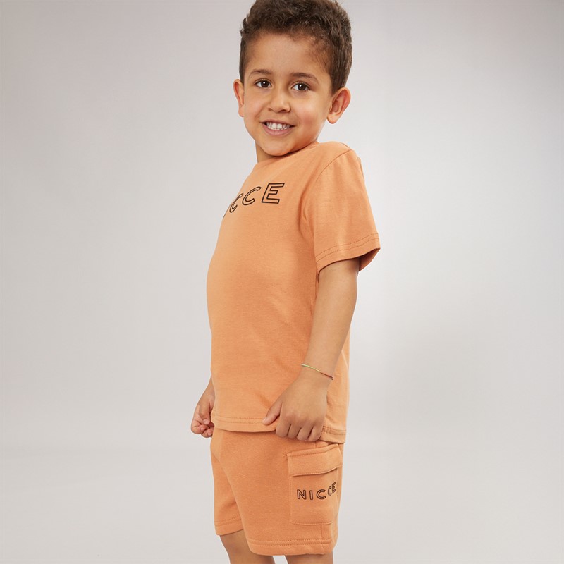 NICCE Boys T-Shirt And Shorts Co-Ord Set Orange