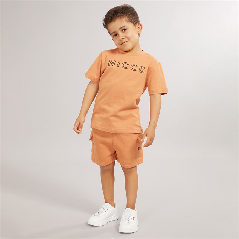 NICCE Boys T-Shirt And Shorts Co-Ord Set Orange