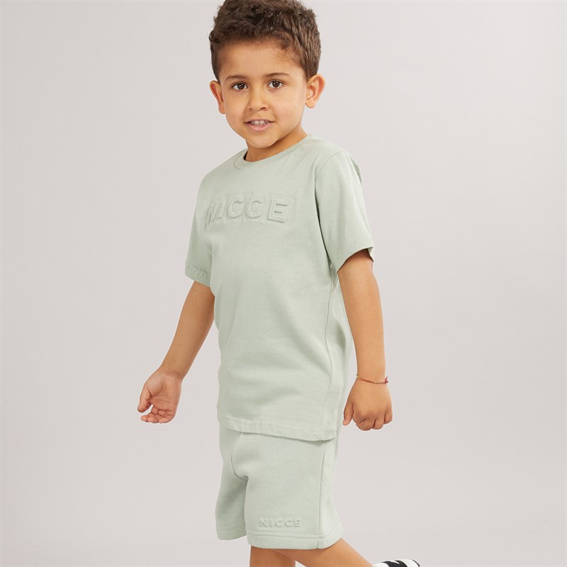 NICCE Boys T-Shirt And Shorts Co-Ord Set Green
