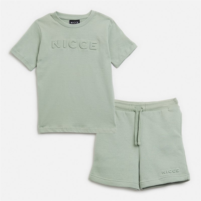 NICCE Boys T-Shirt And Shorts Co-Ord Set Green