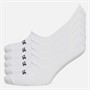 NICCE Mens Aries Five Pack Invisible Socks White