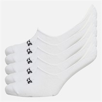 NICCE Mens Aries Five Pack Invisible Socks White