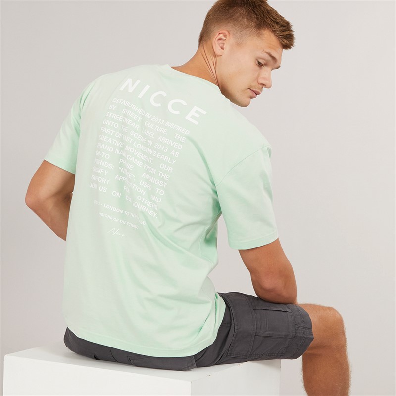 NICCE Mens Typa T-Shirt Mint - Size XS