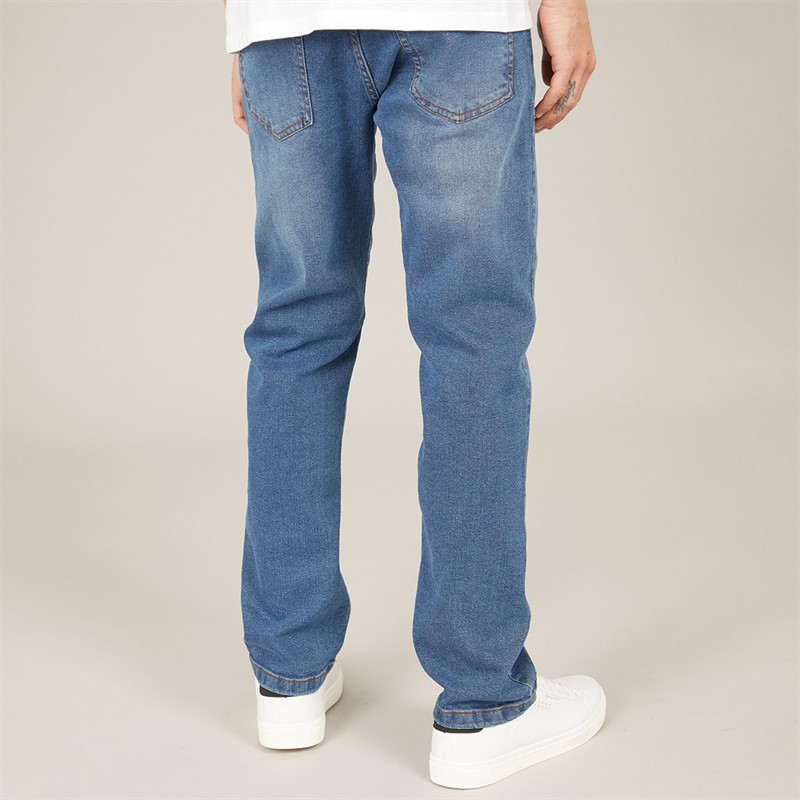 NICCE Mens Sanjof Regular Fit Jeans Indigo Wash