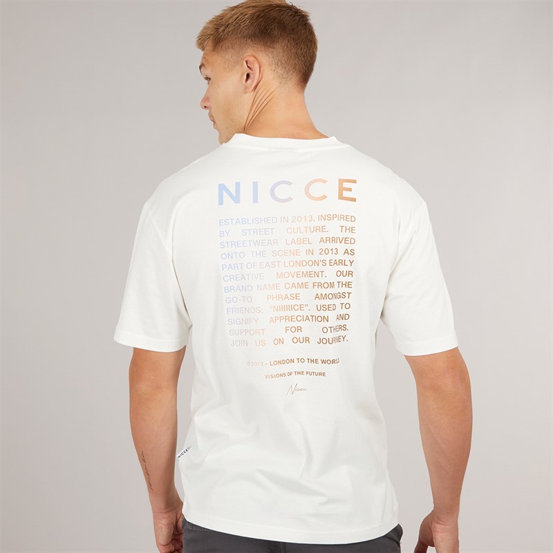 NICCE Mens Typa T-Shirt Off White