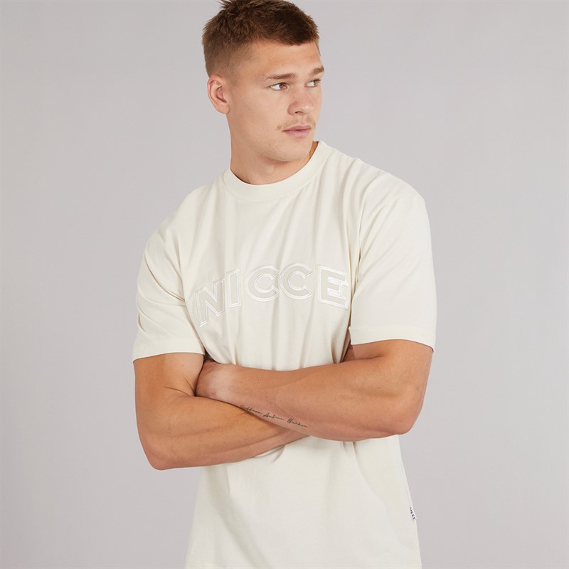 NICCE Mens Fairway T-Shirt Ivory