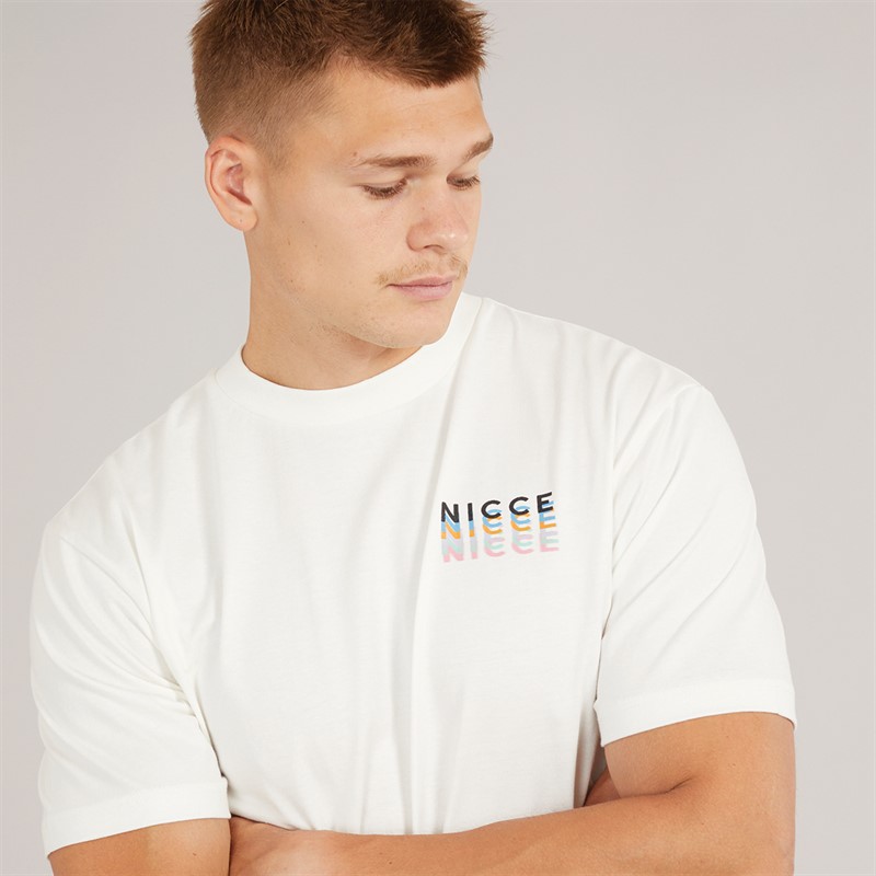 NICCE Mens Orbit T-Shirt Off White