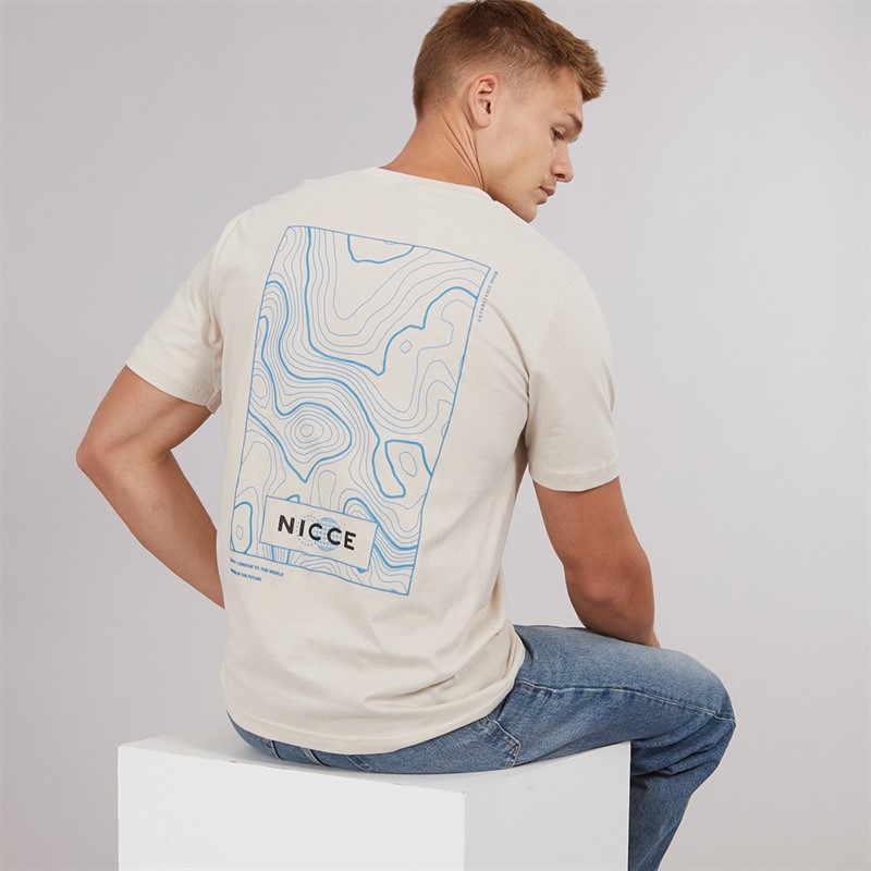 NICCE Mens Katto T-Shirt Light Stone - Size XL