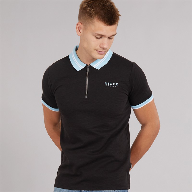 NICCE Mens Shoran Polo Black - Size S