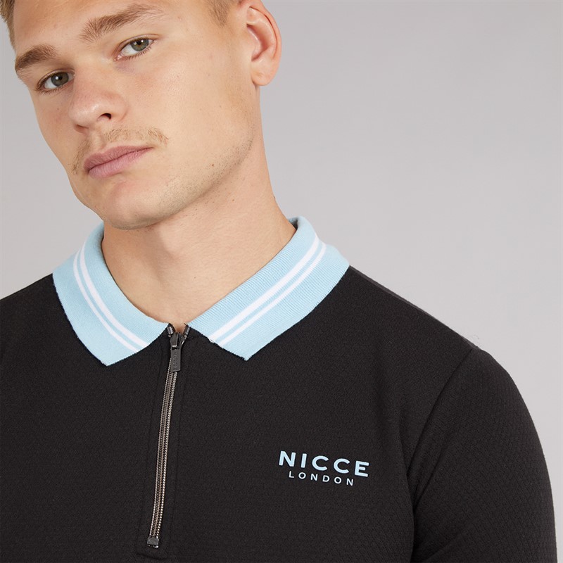 NICCE Mens Shoran Polo Shirt Black