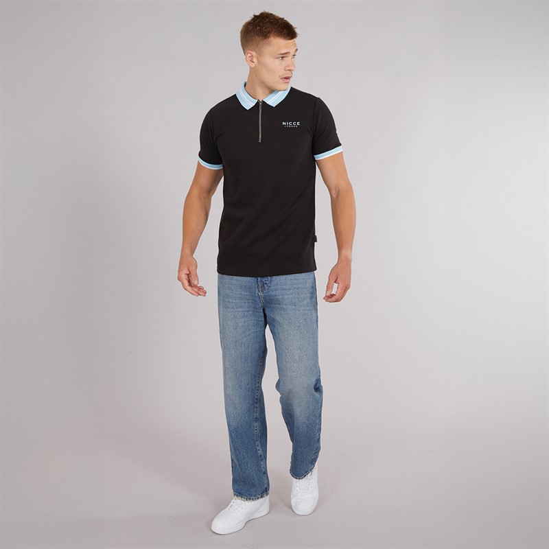 NICCE Mens Shoran Polo Shirt Black