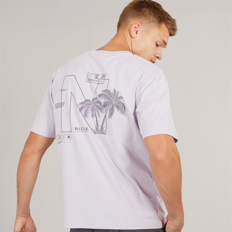 NICCE Mens Palm T-Shirt Mauve