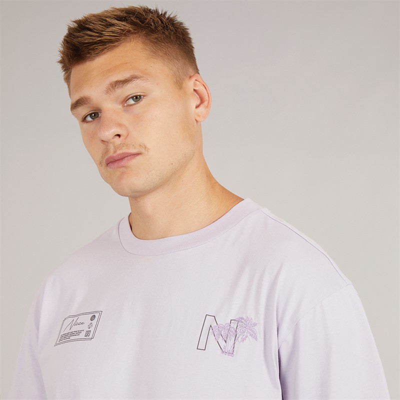 NICCE Mens Palm T-Shirt Mauve