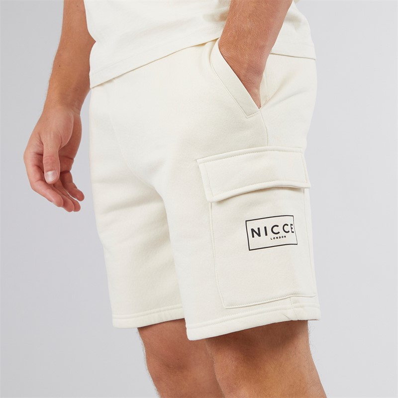 NICCE Mens Tradfri T-Shirt And Shorts Co-Ord Ivory