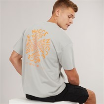NICCE Mens Kimeno Oversized T-Shirt Chalk Grey