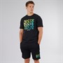 NICCE Mens Trosta T-Shirt And Shorts Co-Ord Black