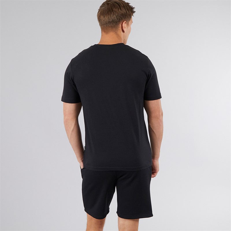 NICCE Mens Trosta T-Shirt And Shorts Co-Ord Black