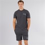 NICCE Mens Streva T-Shirt And Shorts Co-Ord Coal