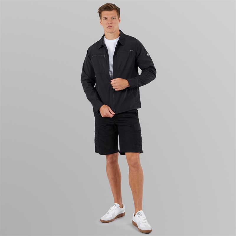 NICCE Mens Placade Overshirt Black