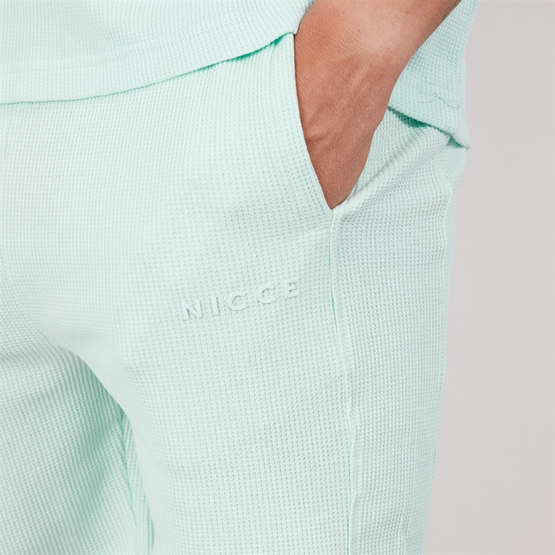 NICCE Mens Waffle Shorts Ice Blue