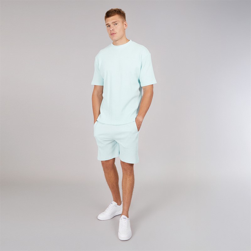 NICCE Mens Waffle Shorts Ice Blue
