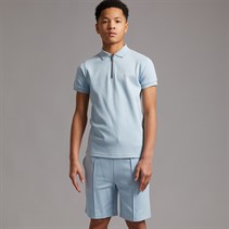 NICCE Boys Costee Polo Shirt And Shorts Set Blue Aura