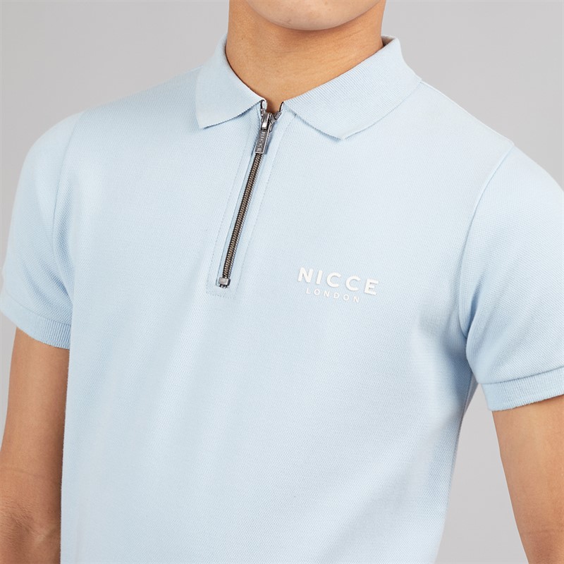 NICCE Boys Costee Polo Shirt And Shorts Set Blue Aura