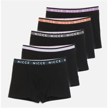 NICCE Boys Caddo Five Pack Boxer Shorts Black