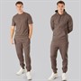 NICCE Mens Dinall Three Pack Hoodie T-Shirt And Joggers Set Mink