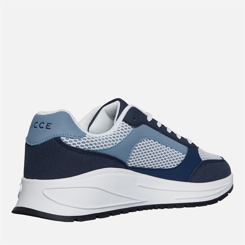 NICCE Mens Bemesso Trainers Navy/Blue/Dark Blue/White Navy/Blue/Dk Blue/White