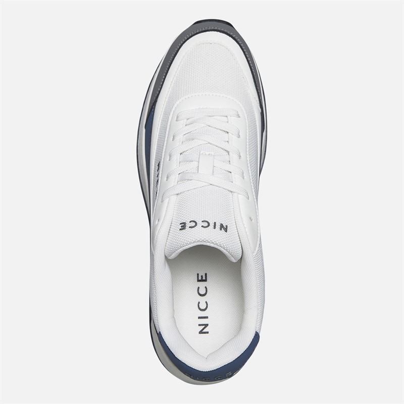 NICCE Mens Arinza Trainers White/Blue/Grey White / Blue / Grey