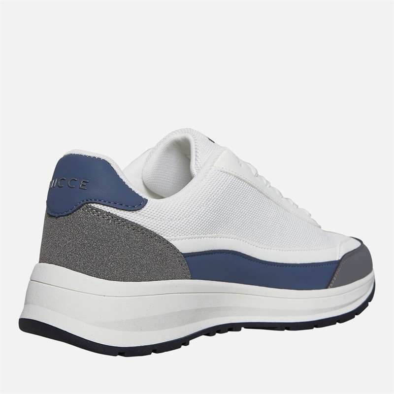 NICCE Mens Arinza Trainers White/Blue/Grey White / Blue / Grey