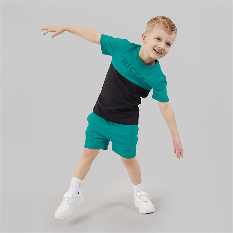 NICCE Boys T-Shirt And Shorts Co-Ord Set Green
