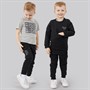 NICCE Boys Sweatshirt T-Shirt And Joggers Tracksuit Set Black