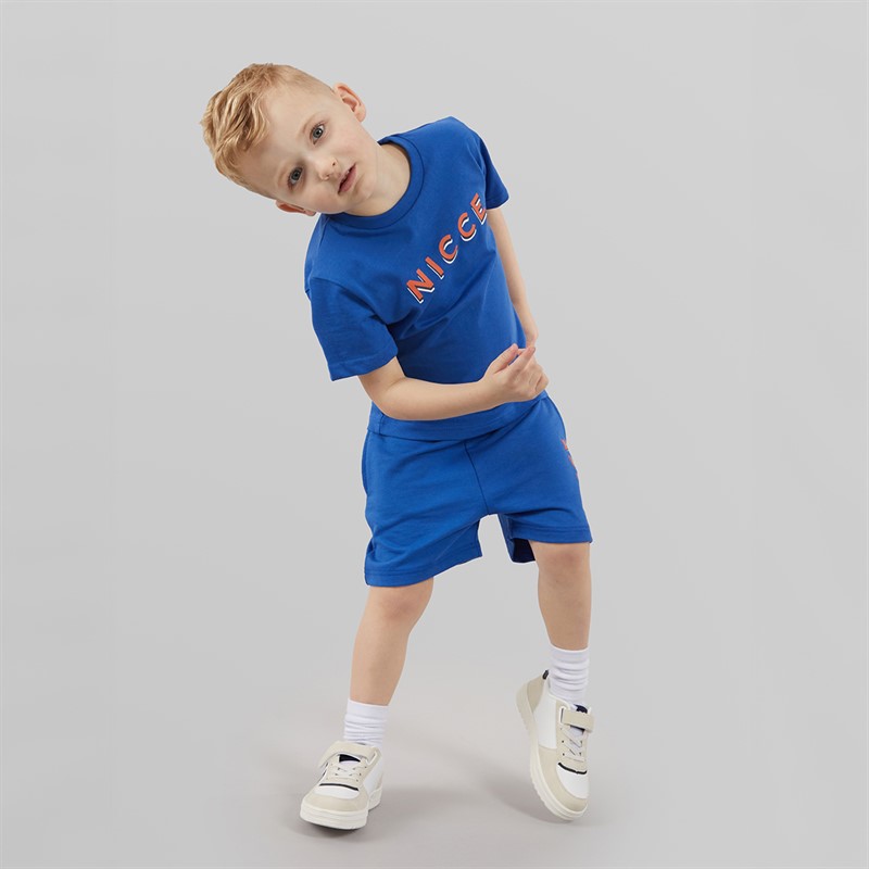 NICCE Boys T-Shirt And Short Co-Ord Set Cobalt